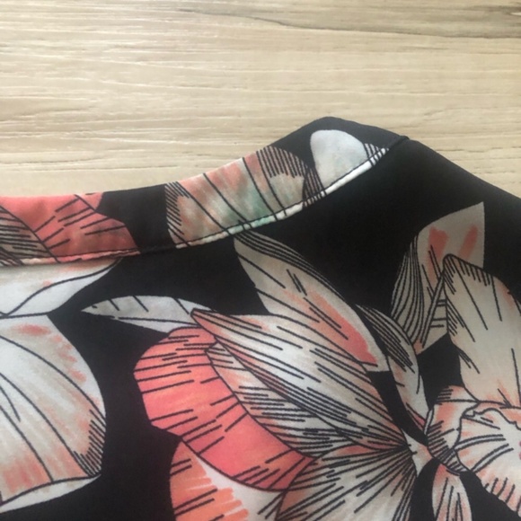 Cleo Black and Pink Floral Tank Top - Picture 7 of 8